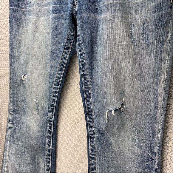 Vtg Miss Me Flared Bootcut Jeans Womens 29 Blue Denim USA From Buckle M Series - Picture 4 of 13
